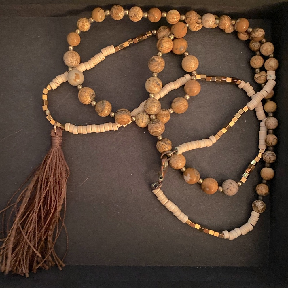 Long boho necklace